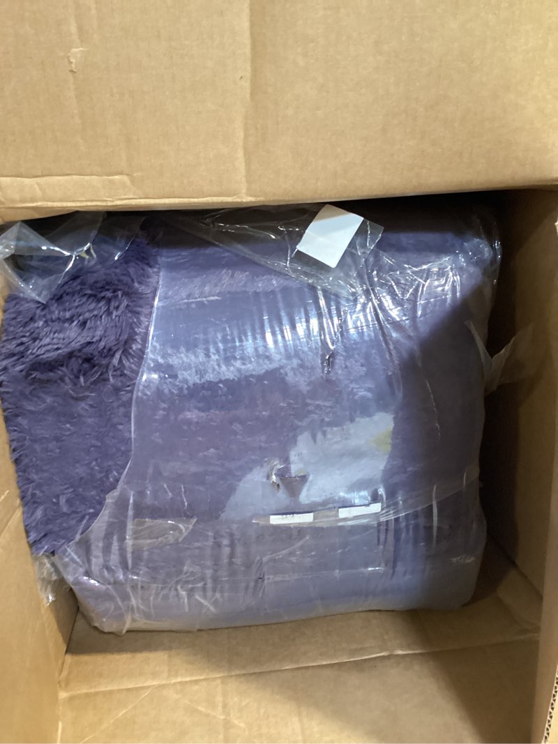 Condition photo showing Good Condition for oppodream 9x12 greyish purple rugs for bedroom, ultra-soft fluffy area rugs for living room, 9 x 12 shag carpet for nursery, kids, girl, boy, baby, plush, fuzzy, shaggy, cute home decor 9' x 12' (rectangular) greyish purple