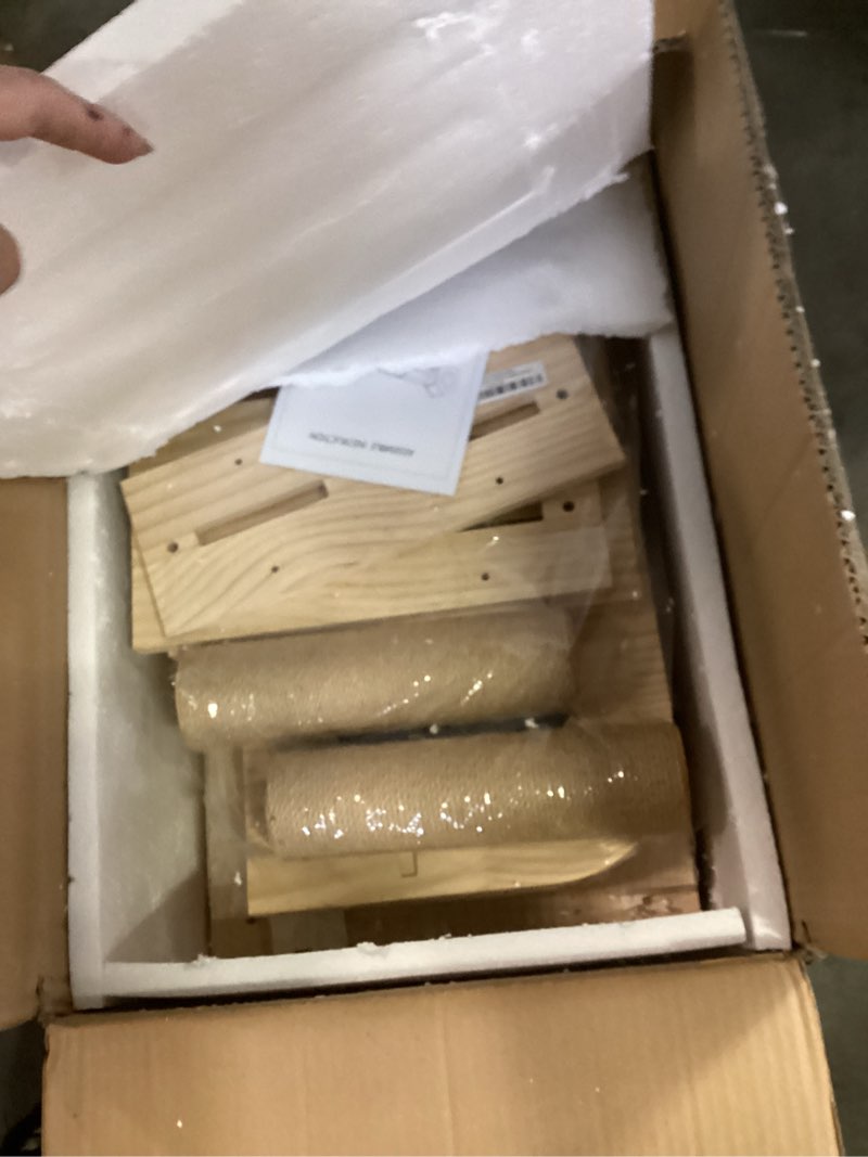 Condition photo showing New/Like New for Cat Wall Shelves and Furniture Set with Condos, Perches, Bridge Ladders, Sisal Scratching Posts - Steps and Houses for Cats (A)