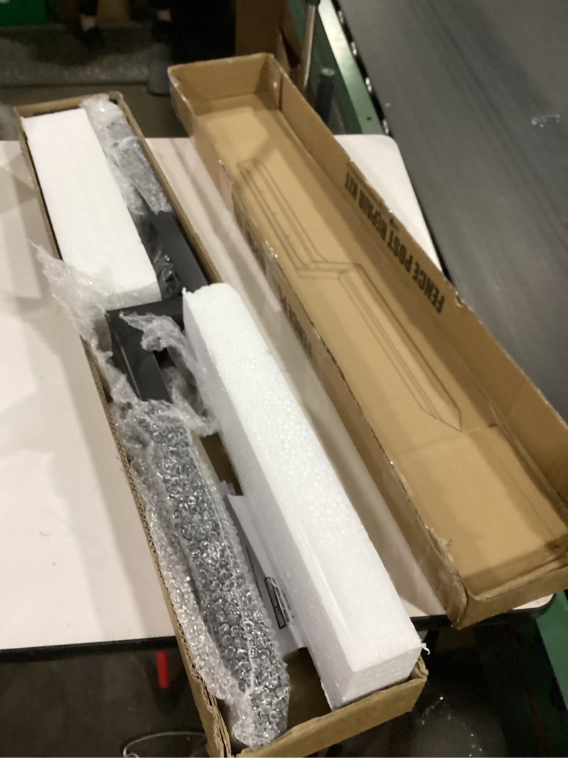 Condition photo showing Good Condition for ironbabe fence post repair kit - fix broken/leaning 4x4/6x6 wood posts with thickened 11-gauge steel anchor stake (heavier at 5.47 lbs, 1-pack) as1-1pack 34.79x5.88x3.18" black