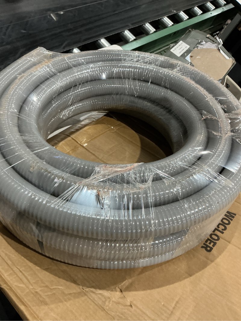 Condition photo showing As Is for flexible pvc non metallic liquid tight electrical conduit