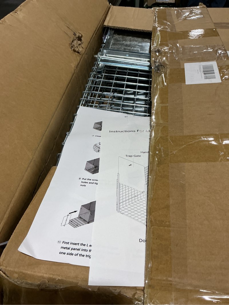 Condition photo showing Good Condition for 32 inch animal trap cage,folding live animal trap cage for stray cats,raccoons,armadillos and rabbits