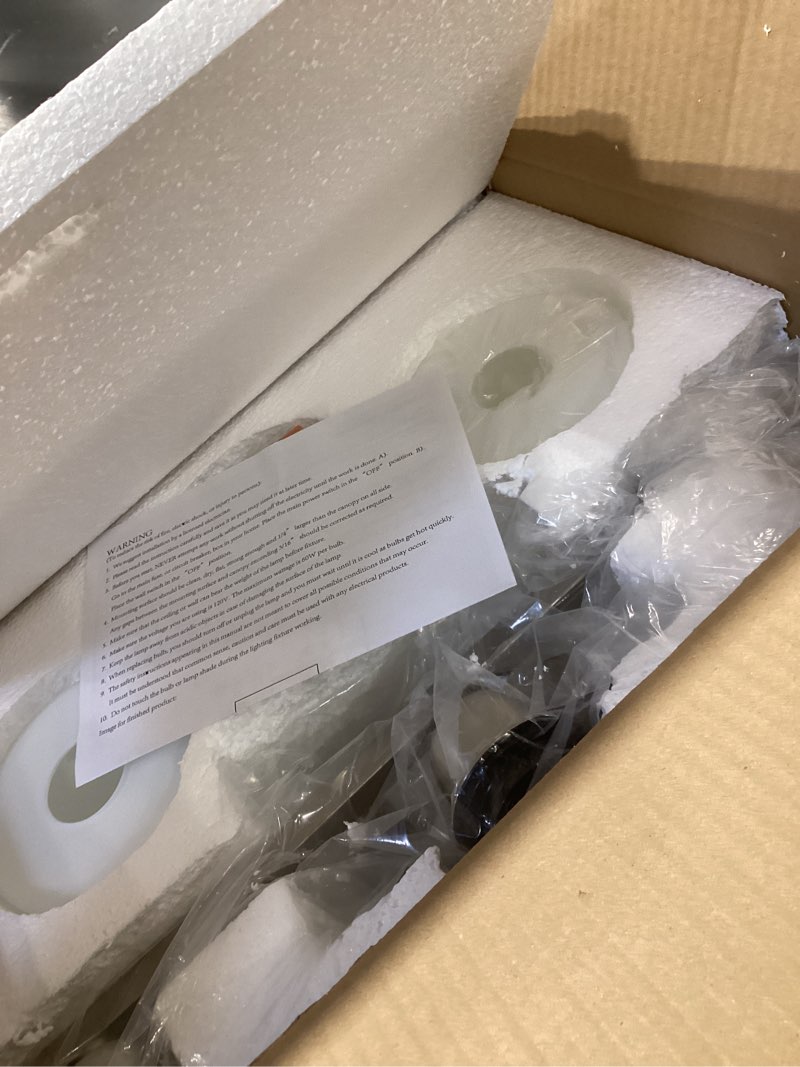 Condition photo showing Good Condition for 3 Light Gold Bathroom Light Fixtures, Modern Bathroom Vanity Lights with Milky White Frosted Glass Shades, Gold Vanity Mirror with Lights for Mirror Living Room E26 Base 3-Light Gold