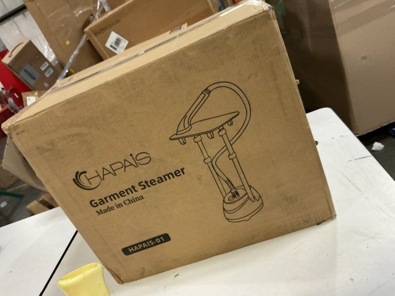 Condition photo showing Good Condition for Steamer for Clothes,1800W Standing Garment Steamer with Adjustable Double Rod,Flat and Hanging Ironing,Clothes Steamers with 10 Ironing Modes,30s Fast Heat-up White gold