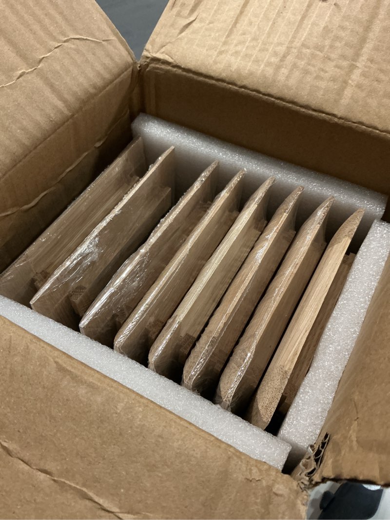 Condition photo showing Good Condition for Homewell 8 Pcs Pack White Oak Wood Floor Register, Drop in Vent, 4x10 Inch, with Damper, Unfinished 4x10 Inch with Damper White Oak 8 Pcs Pack