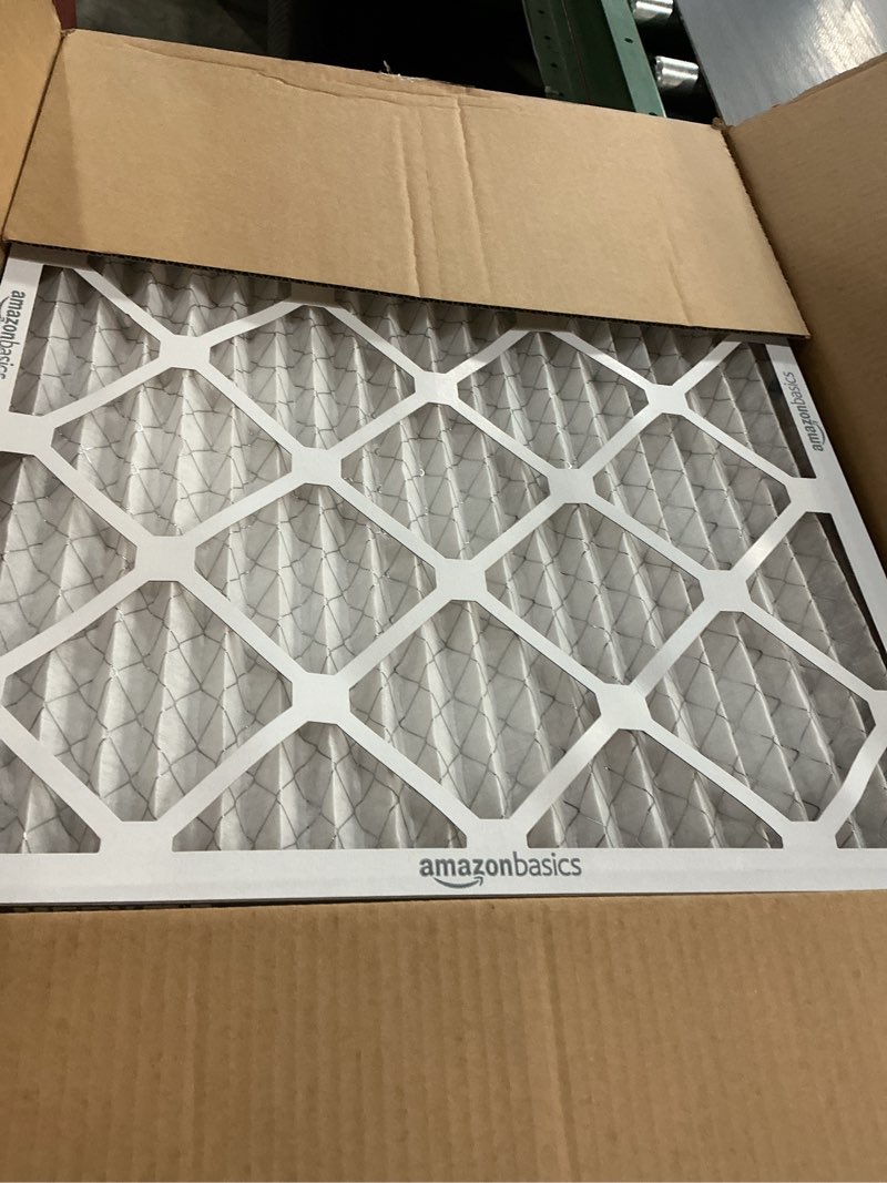 Condition photo showing Good Condition for amazon basics 20x20x1 air filter 6-pack, merv 11 ac furnace filters, dust, pet, allergy control, electrostatic (actual size: 19.75 x 19.75 x .75)