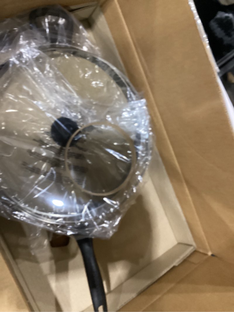 Condition photo showing Good Condition for Farberware Dishwasher Safe Nonstick Jumbo Cooker/Saute Pan with Helper Handle - 6 Quart, Black Black Cooker