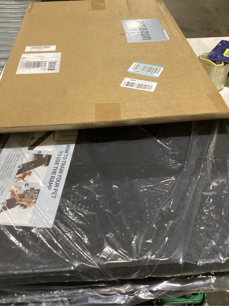Condition photo showing Good Condition for 71" extra long dog ramp for large dogs, heavy duty metal frame pet ramp for high suvs, trucks and ca