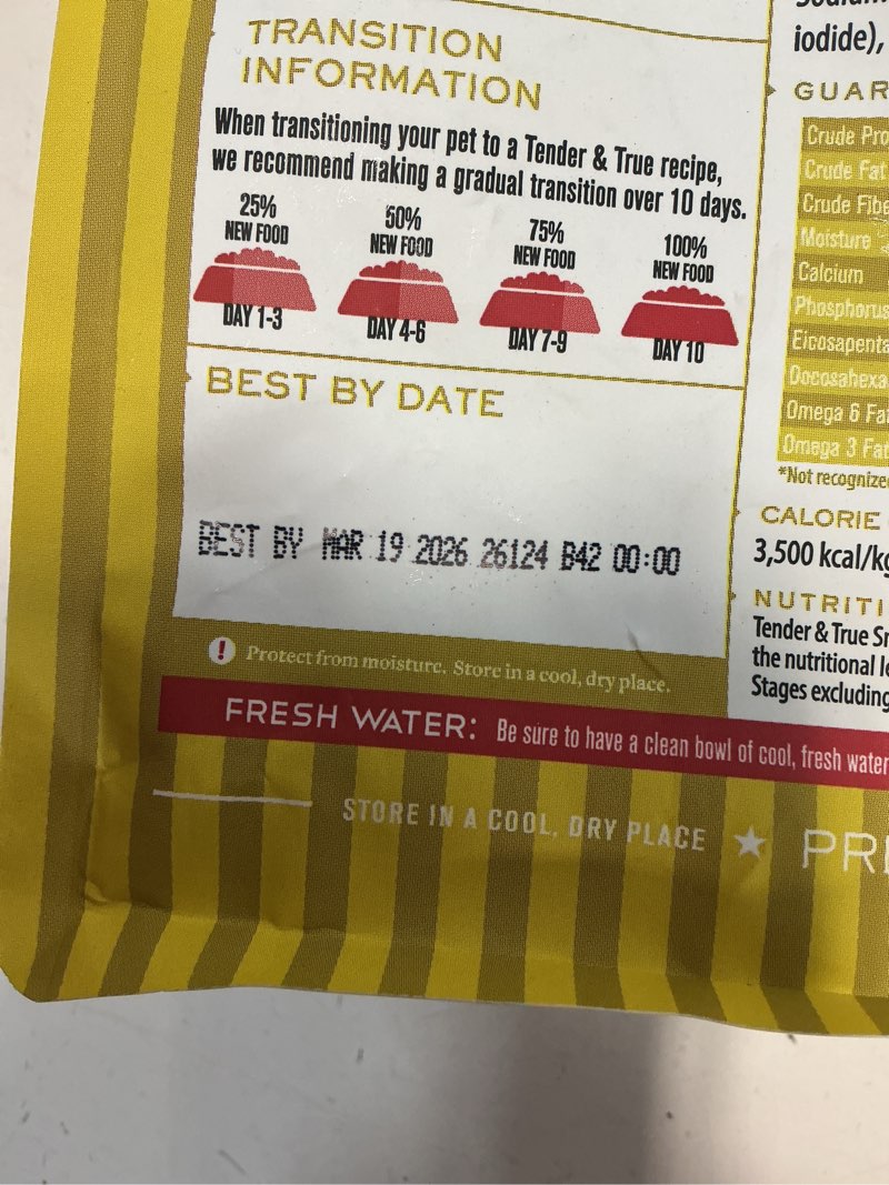 Condition photo showing New/Like New for Small Breed Organic Turkey & Oats