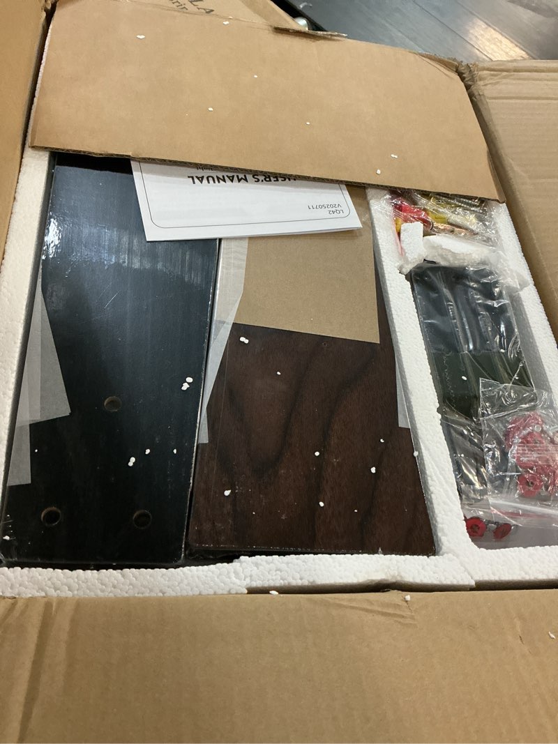 Condition photo showing New/Like New for Fanbulous 2 Pack of 42 Ceiling Fans with Lights and Remote, Modern Low Profile Ceiling Fans with Dimmable 3CCT Quiet DC Motor, Reversible Celing Fan with 6-Speeds Timer for Bedroom(Black) 42 Inch Black 2