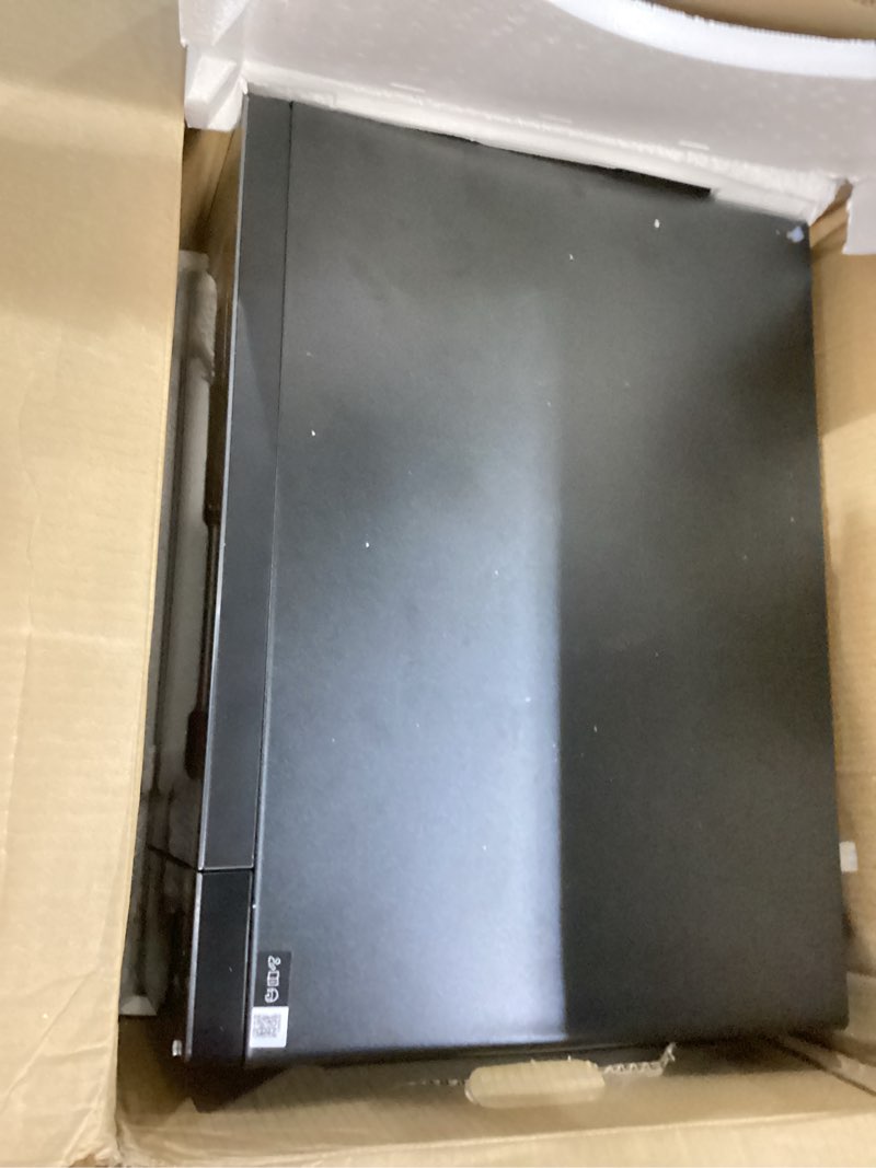 Condition photo showing As Is for SAMSUNG 1.9 cu. ft. Countertop Microwave with Sensor Cooking, Matte Black Stainless Steel, MS19DG8500MTAA