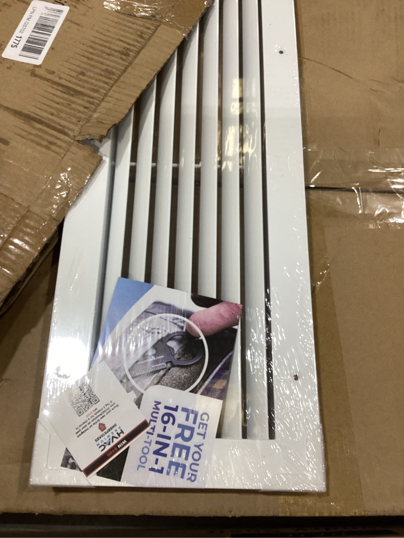 Condition photo showing Good Condition for hvac premium 28" x 6" aluminum return grille - easy air flow - linear bar grilles [outer dimensions: 29.875 x 7.875] 28 x 6