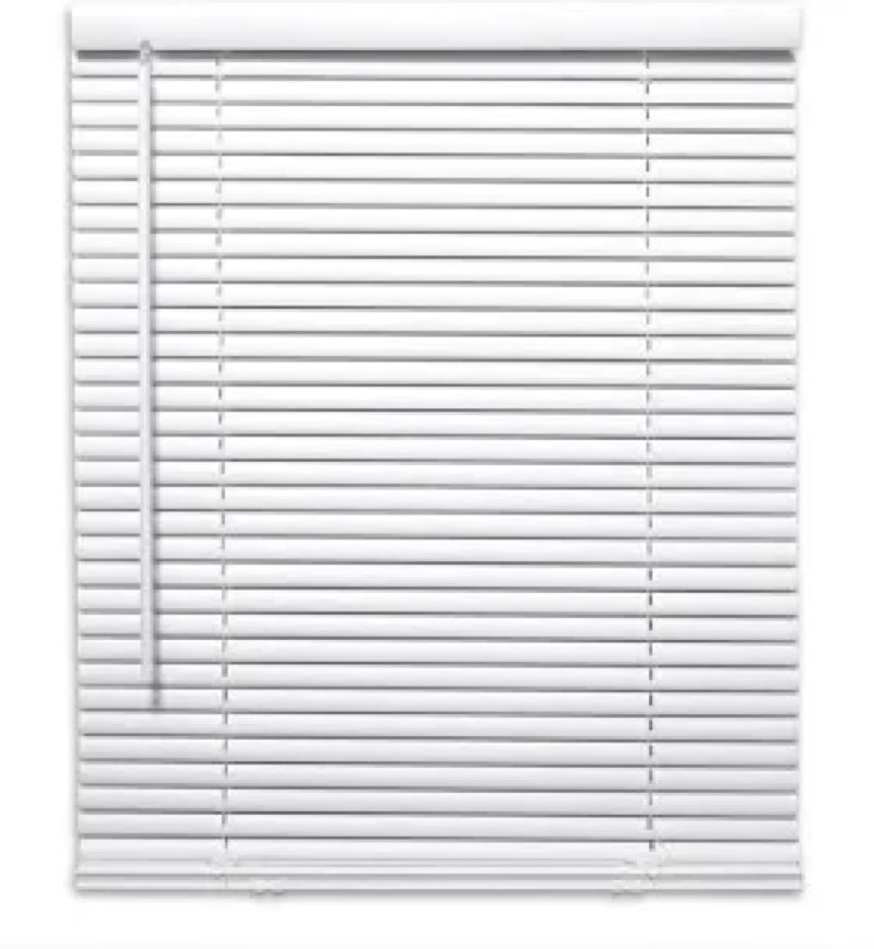 lazblinds cordless 1\" aluminum horizontal mini blinds, light filtering blinds for windows, blinds &