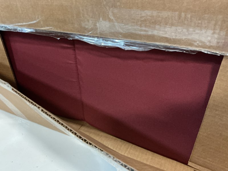 Condition photo showing Good Condition for outdoor porch swing cushions 3 seater, replacement cushions for outdoor swing, patio swing cushion 25d foam (red, 61.5x39x3in)