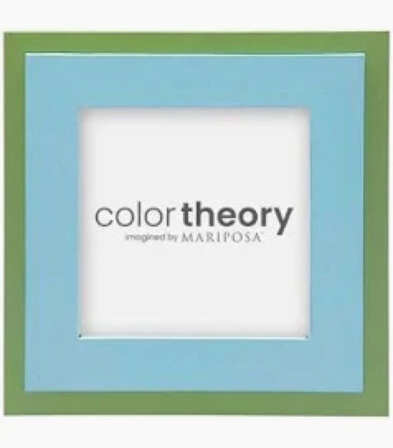 MARIPOSA TIERED SKY BLUE AND MEADOW GREEN 4x4 FRAME | BLUE | BRILLANTE | FRAMES | DECORATIVE PHOTO F