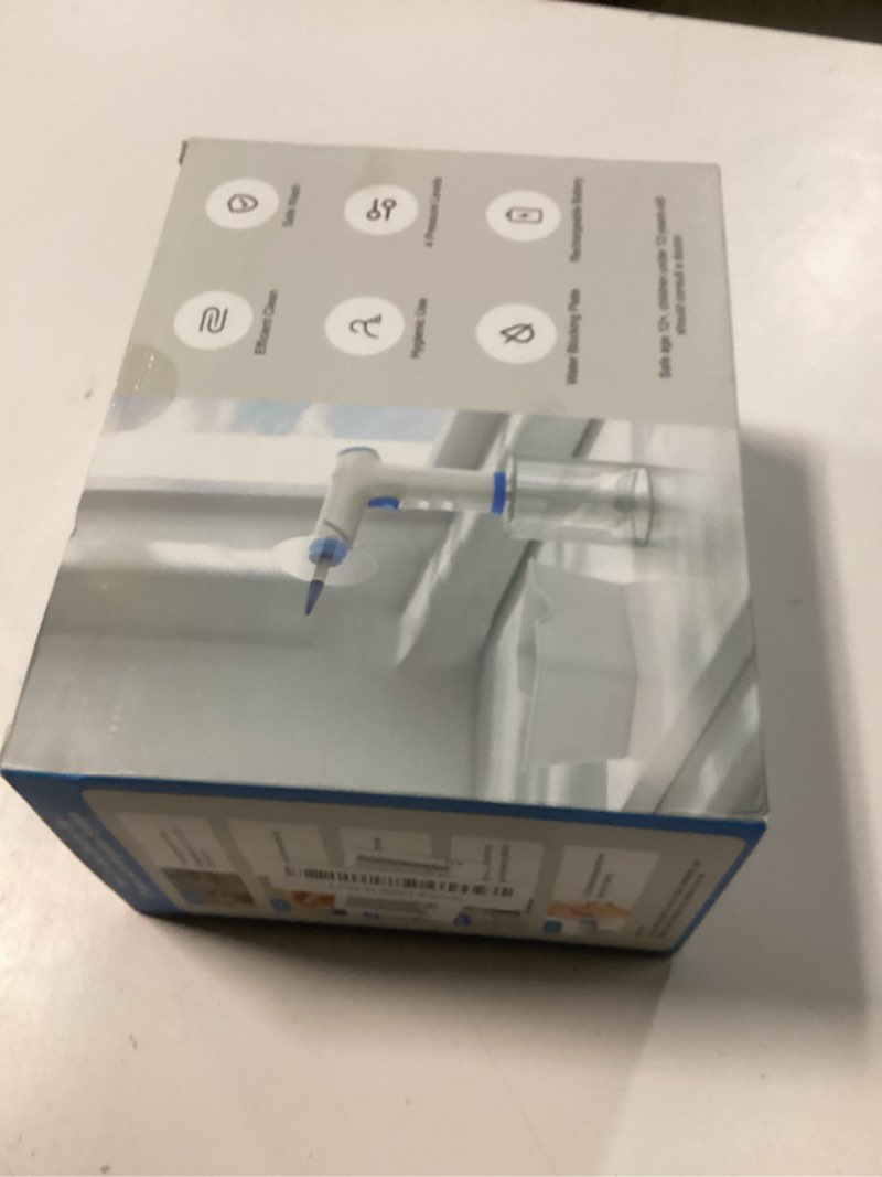 Condition photo showing New/Like New for ear wax removal, electric ear cleaning kit with light, fsa-hsa-eligible, ear irrigation kit with 4 pressure modes, safe and effective ear flush kit with ear cleaner - includes basin, towel & 15 tips blue