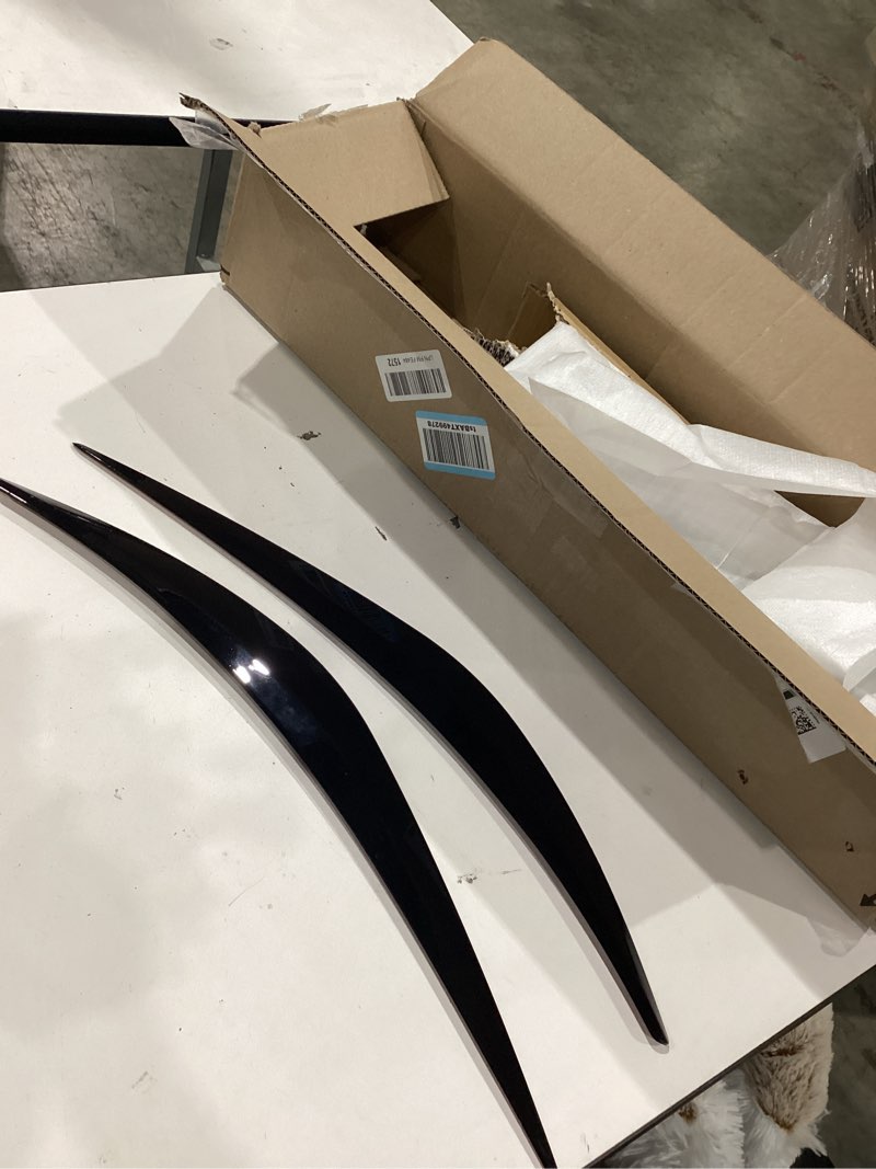 Condition photo showing Good Condition for for 14~21 infiniti q50 high quality glossy black headlight eyelid eyebrow cover