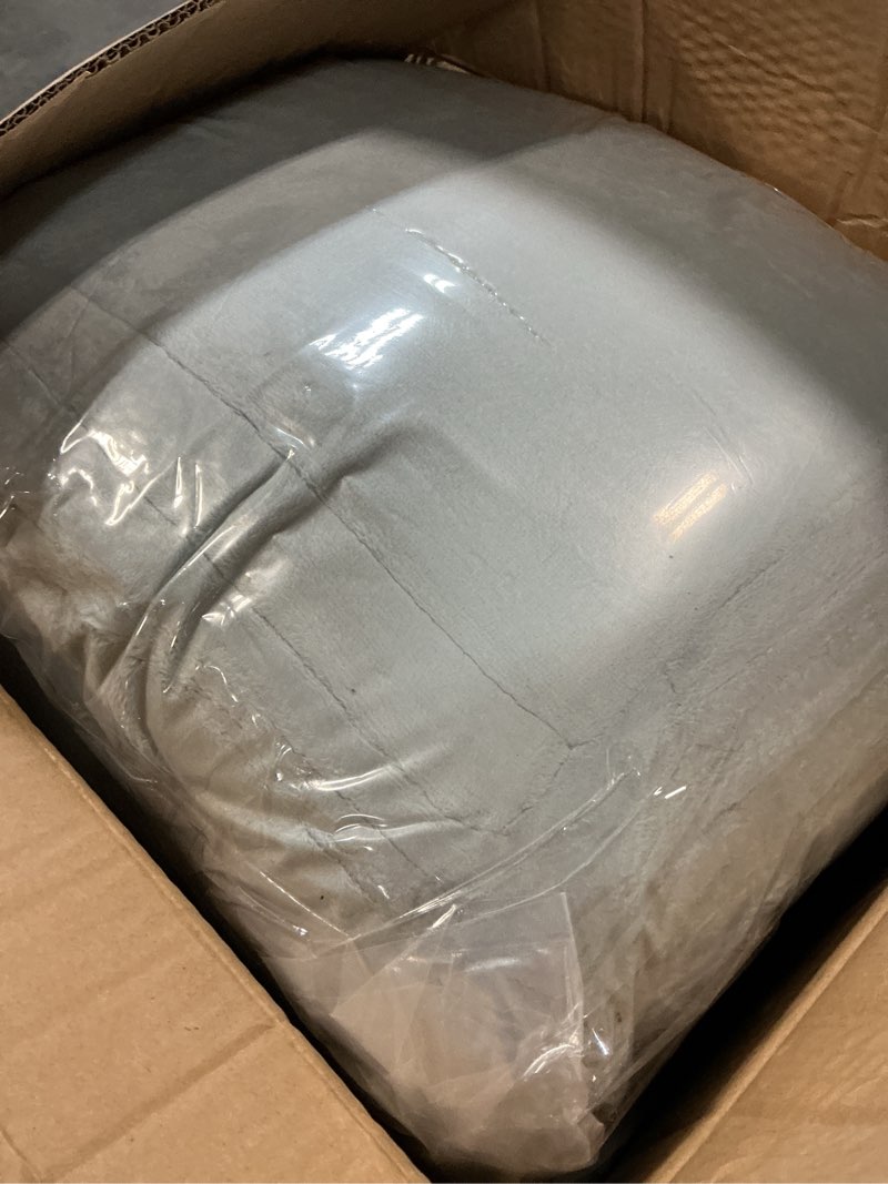 Condition photo showing Good Condition for 24 pack dusty blue flannel throw blankets bulk 50 x 60 inch with to have to hold card and rope wedding fleece throw blanket for wedding gifts bed couch sofa season soft lightweight(dusty blue) 50 x 60 inch dusty blue 24