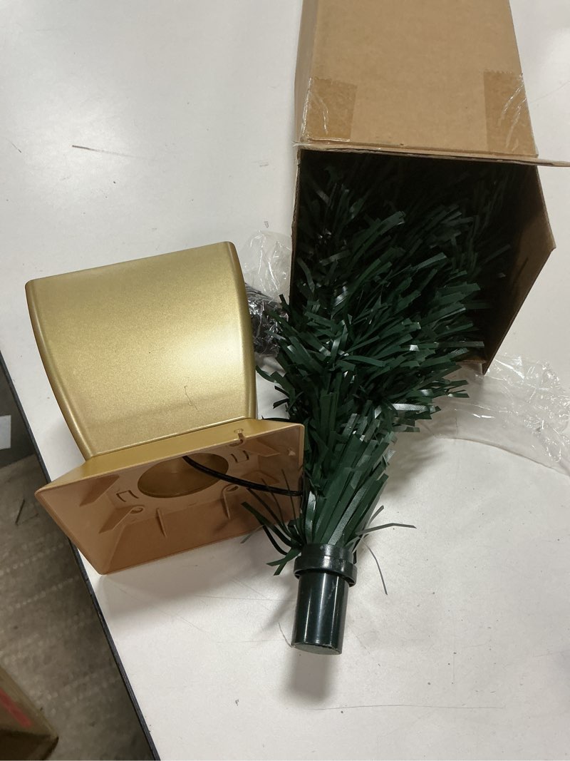 Condition photo showing As Is for (SIMILAR ITEM) 20inch Small Christmas Tree,Tabletop Pre-lit Xmas Mini Trees with Lights,Battery Operated Desktop Artificial Tiny Miniature Trees with Balls Ornaments for Indoor Home Decor