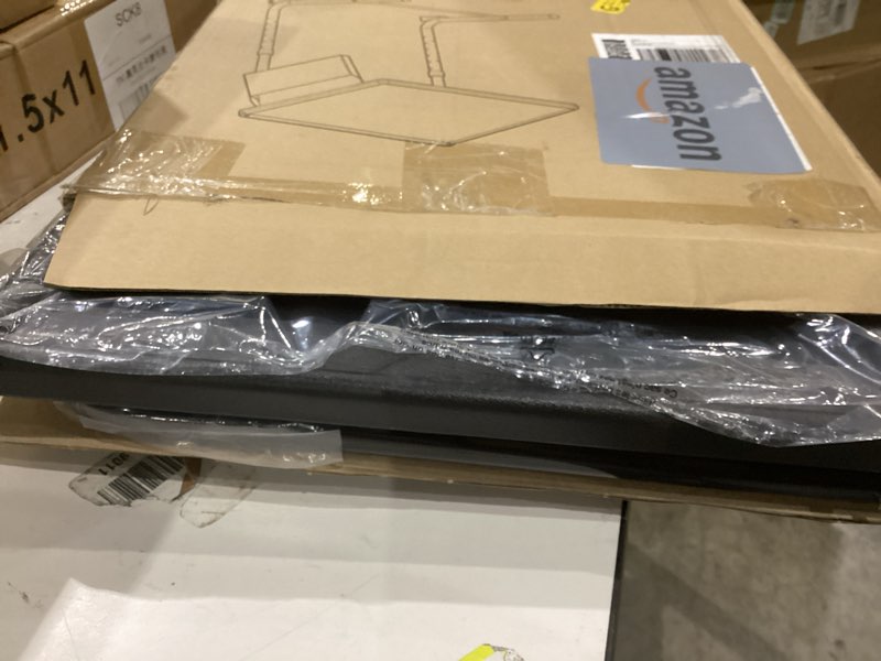 HUANUO TV Tray, Adjustable TV Dinner Tray, 20.5 x 15.4 inch Folding Tray Table with Storage Pocket, 