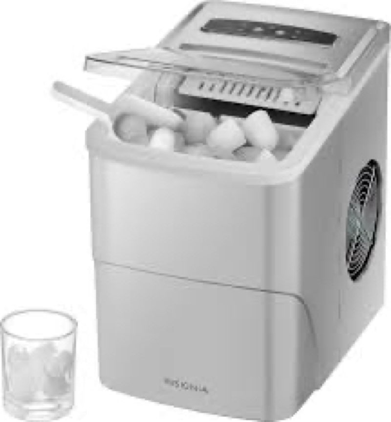 Insignia - 26-Lb. Portable Ice Maker -Silver