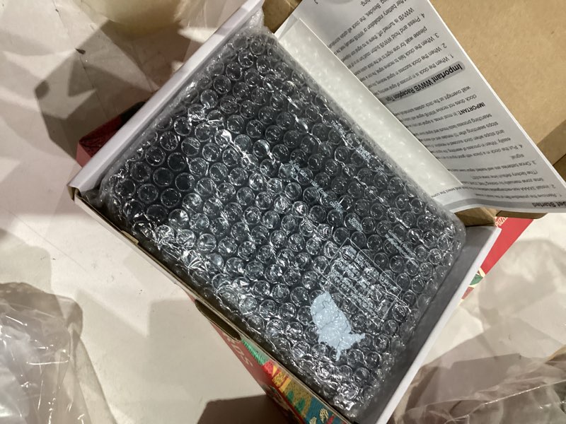 Condition photo showing New/Like New for WallarGe Atomic Digital Wall Clock Battery Operated, Self-Setting, Large Display with Temperature, Date, Day of The Week, Silent Wall Mount Digital Clock, 4 Time Zones, DST 8.5 inches