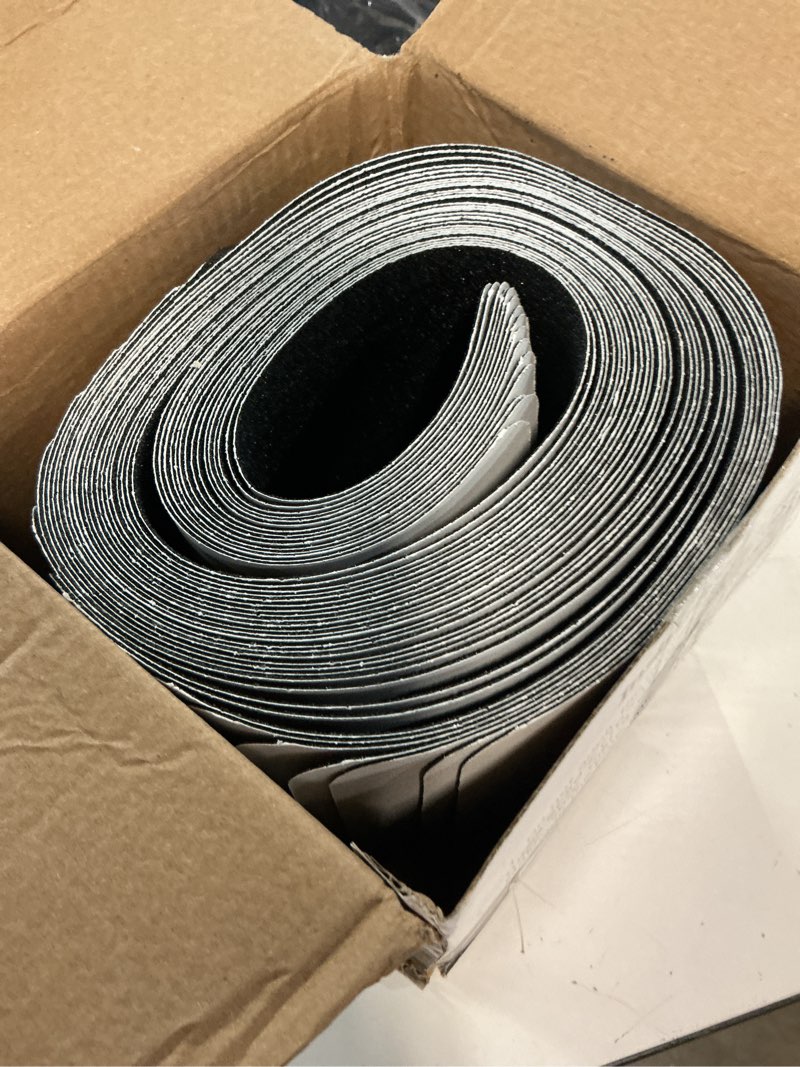 Condition photo showing New/Like New for 6”x30” stair treads non-slip outdoor tape – (15-pack) black anti-slip strips 1 6"x30"