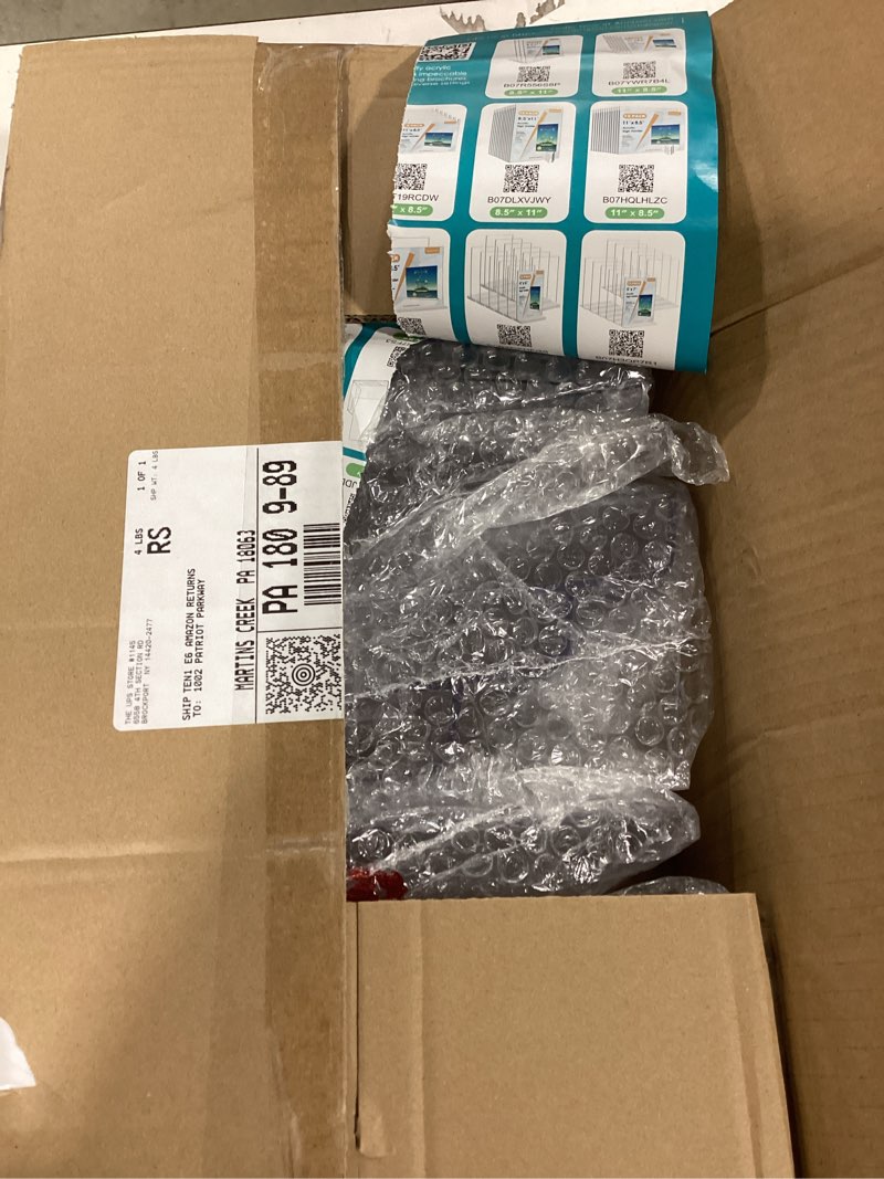 MaxGear Acrylic Brochure Holder, 4 Inch Wide 3 Tier Literature Display Stand, Clear Premium Acrylic 