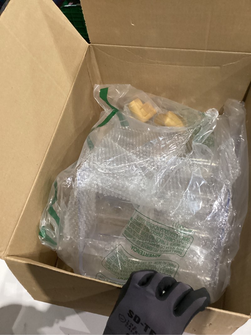 Condition photo showing As Is for VEVOR Acrylic Brochure Holder 8.5 x 11 inch, 4-Tier Clear Acrylic Literature Display Stand, Plastic Literature Organizer Flyer Stand & Removable Divider for Office Exhibition, Countertop or Wall Mount 4-Tier/8.5 x 11 inch