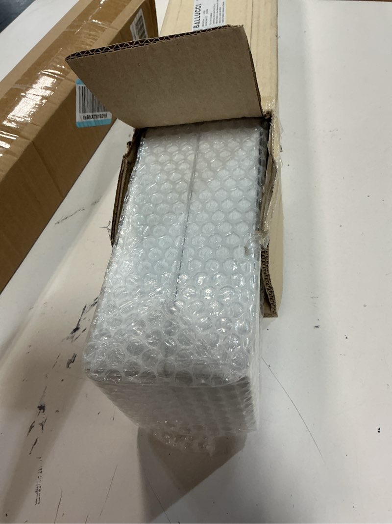 Condition photo showing Good Condition for ballucci modern floating shelves 24", set of 2 wood wall mount ledges for nursery, living room, bathroom, kitchen, office, white set of 2 (24") white