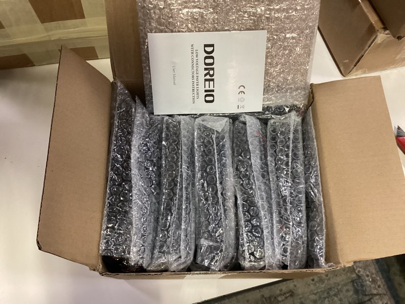 Condition photo showing New/Like New for 5W RGB Retaining Wall Lights 7 inch LED Hardscape Lighting Color Changing Low Voltage Landscape Paver Lights 12V Step Lights Outdoor Waterproof Stair Deck Lighting (12 Pack+Connectors) RGBW 12 Pack