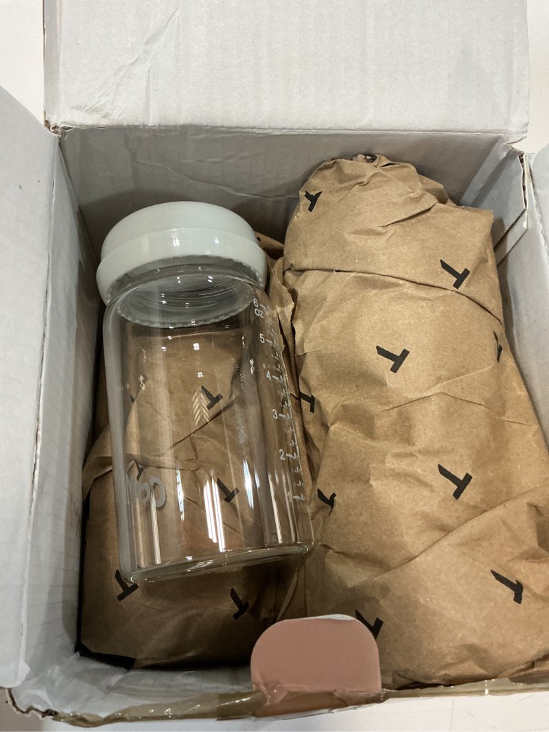 Condition photo showing Good Condition for comi wide neck glass breastmilk collection n storage bottle, 4 packs, 6oz with screw ring sealing disk; re-markable sealing disc. bpa free, fits breast pumps & nipples (4 gray lids) 180ml 4gray