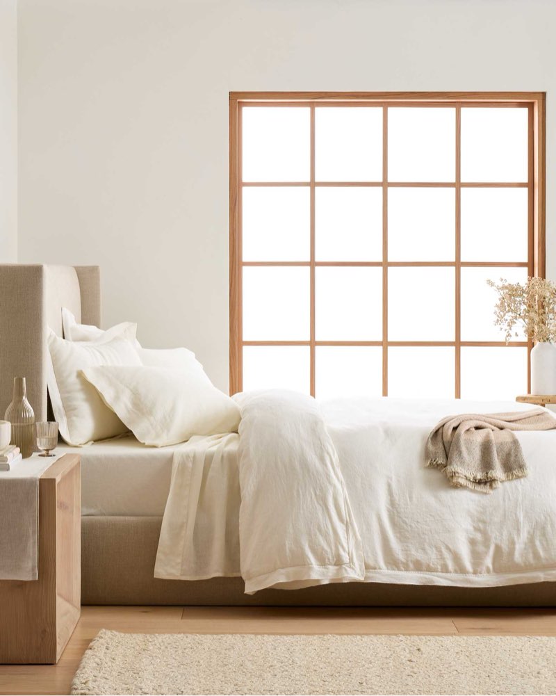 (only duvet)quince, european linen duvet cover twin set