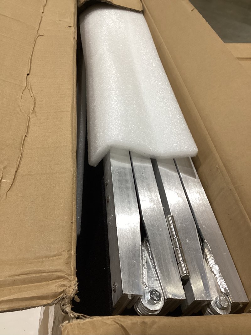 Condition photo showing Good Condition for vnn portable wheelchair ramp 6ft, seamless non-slip aluminum ramps for wheelchairs for home, handicap wheelchair ramps for home steps, aluminum loading dock plates, doorways