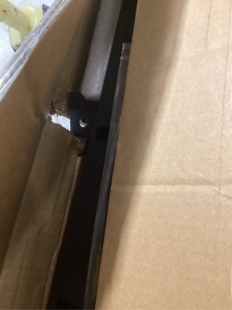 Condition photo showing As Is for vipshow 18 inch full heavy duty 3500 lbs bed frame with round-corner legs & anti-squeak design – quick assembly metal platform, no box spring needed