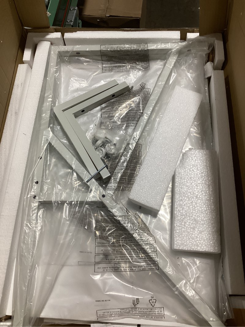 Condition photo showing New/Like New for COTUBLR Small Desk, 27.5 Inch Small Computer Desk for Small Spaces, Computer Desk with Adjustable Monitor Stand, Compact Desk with Storage, Tiny Desk Study Desk for Bedroom Home Office, White