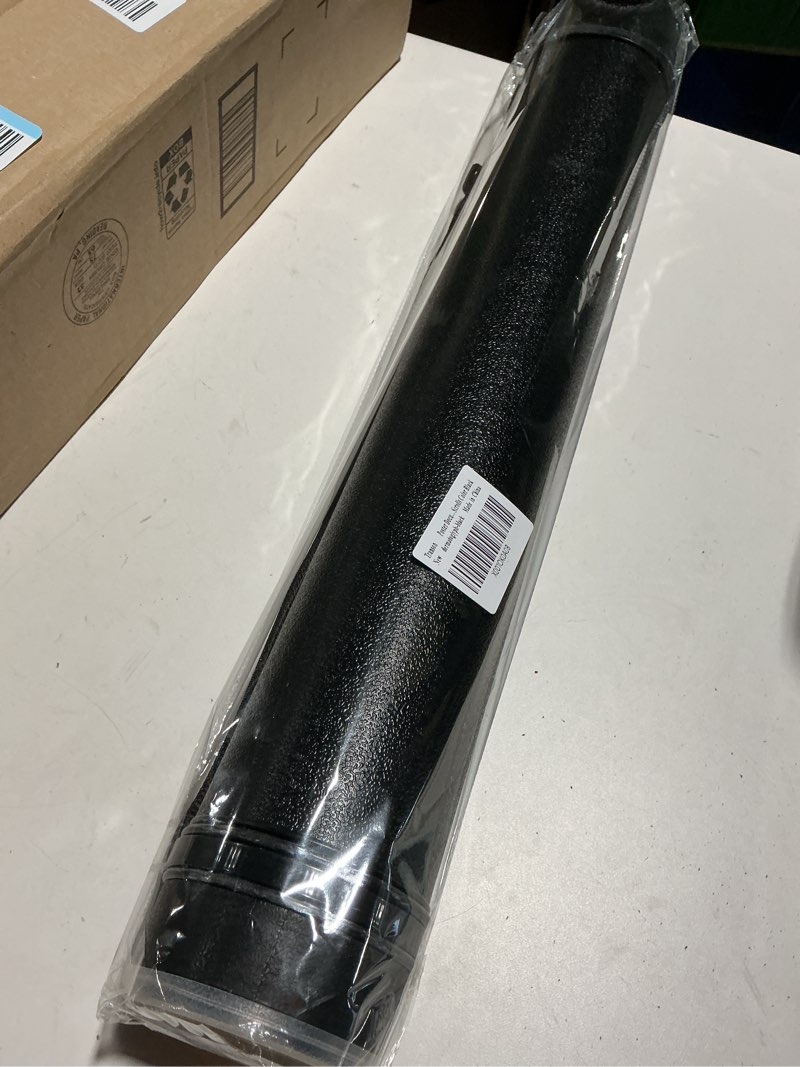 Condition photo showing Good Condition for transon durable poster storage tube with straps 24"-40" extendable for blueprints, artwork, maps, posters color black 1 pack-black