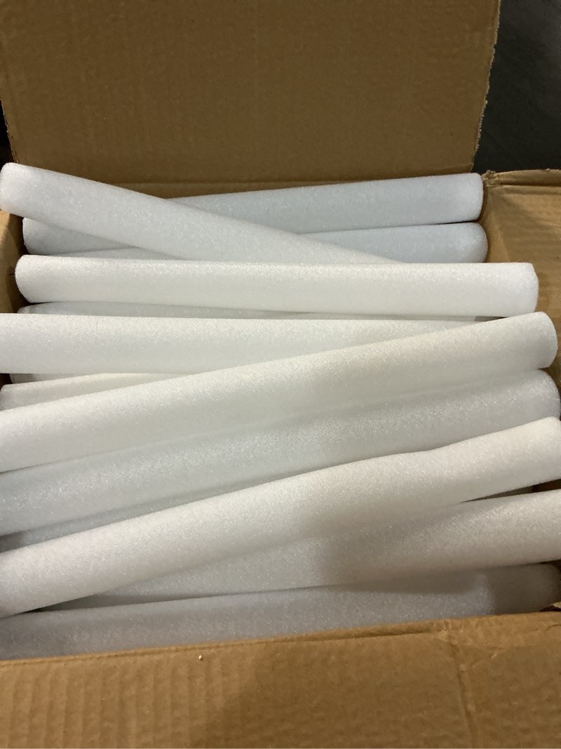 Condition photo showing As Is for foam glow sticks bulk, 40 pack blue light up foam sticks 3 modes, glow party supplies for wedding,raves, carnival, concert, 4th of july, halloween, christmas, new year