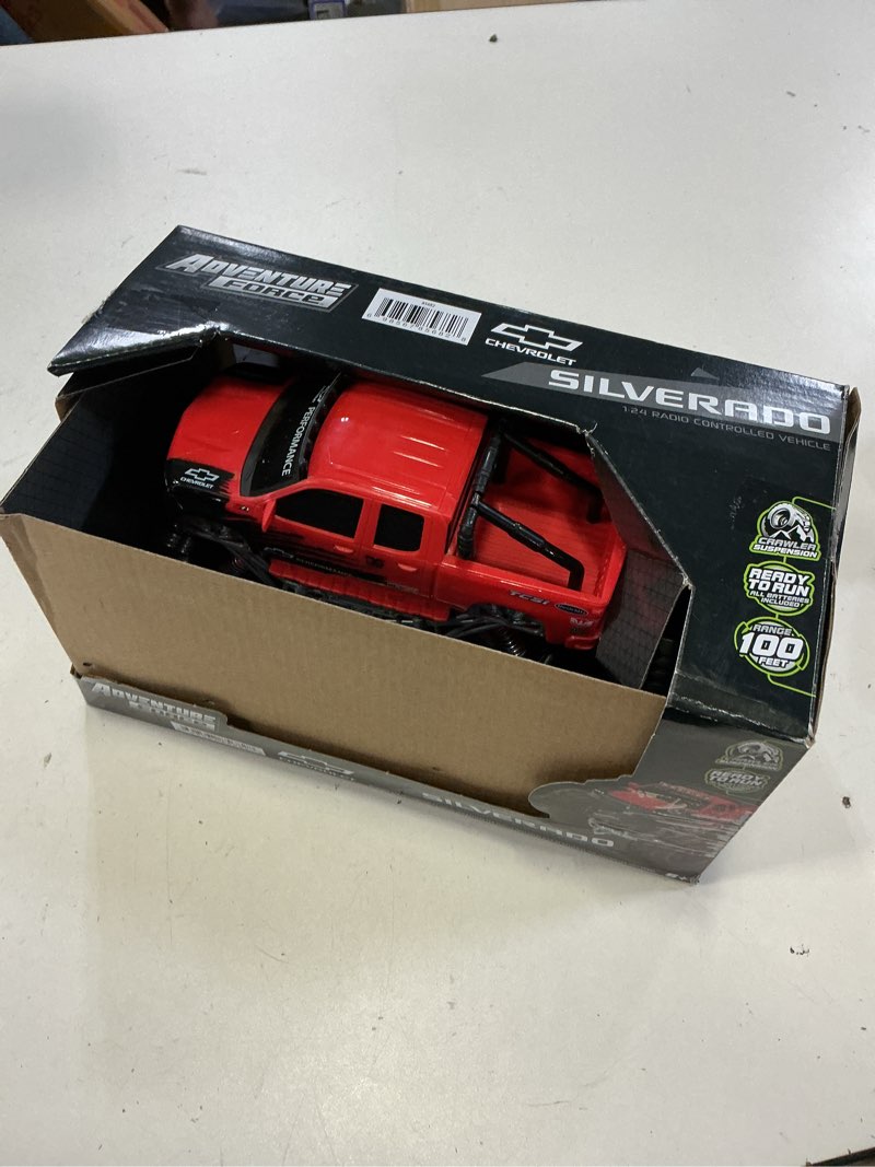 Condition photo showing New/Like New for adventure force 1:24 silverado 4x4 radio control cars