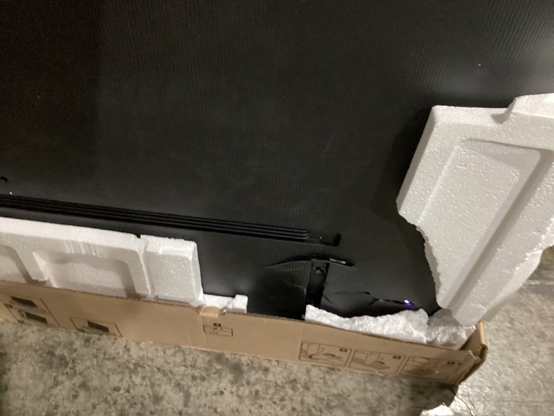 Condition photo showing As Is for broken back leg base and missing accessories as is!!!     samsung 75-inch class qled q7f series samsung vision ai smart tv (2025 model, 75q7f) quantum hdr, object tracking sound lite, q4 ai gen1 processor, 4k upscaling, gaming hub, alexa built-in s