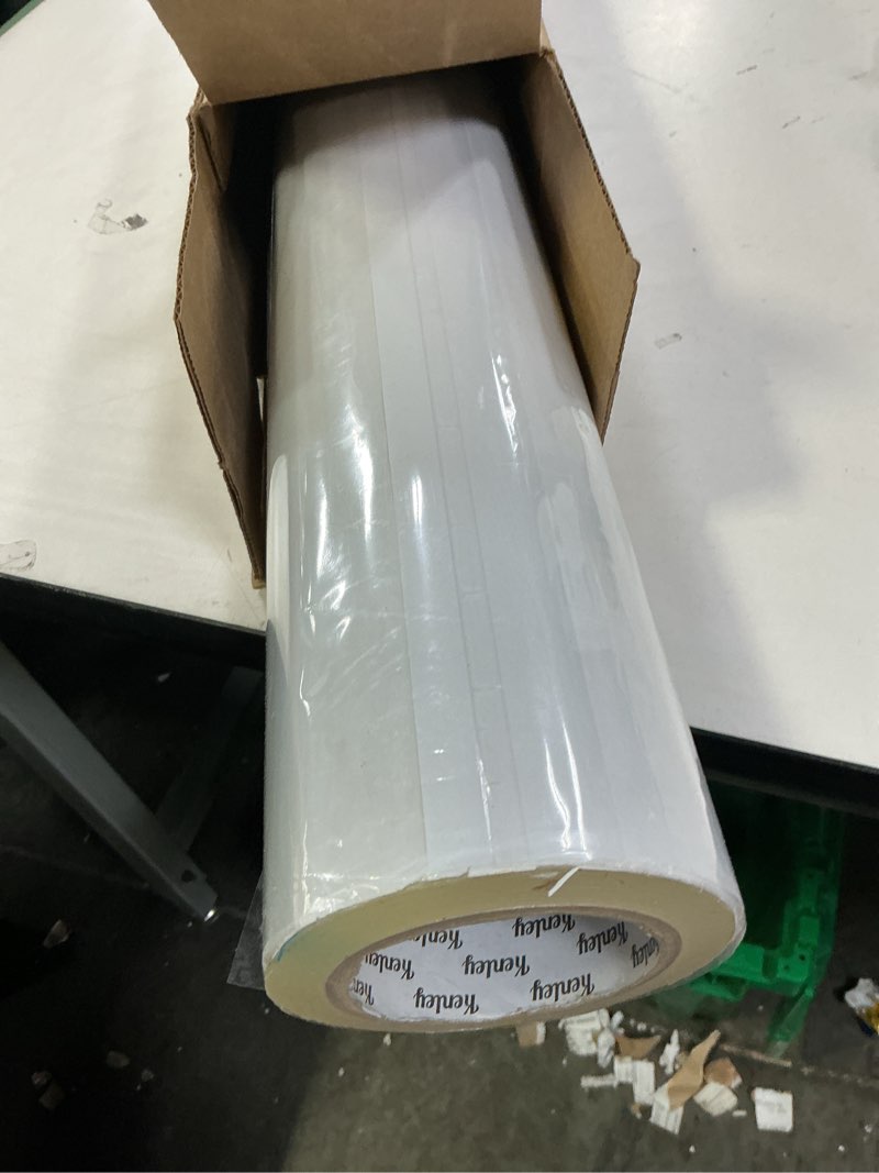 Condition photo showing Good Condition for Kenley Carpet Protection Film - Self Adhesive Plastic Carpet Protector Film - Heavy Duty Shield Covering for Stairs Floor Runner Surface - Puncture & Water Resistant Sticky Protection Roll (24"x200')