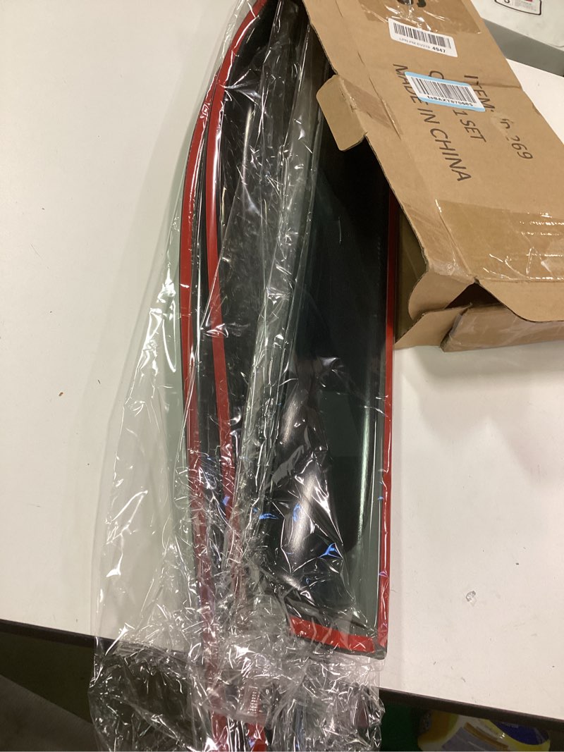 Condition photo showing New/Like New for Window Rain Guard for 2019-2024 Chevy Silverado/GMC Sierra 1500 Crew Cab, 20-24 Silverado/Sierra 2500HD 3500HD, Window Visor Vent Shade Wind Deflector Shield Protector Sun,Tape-on, for Full-Size Cab For 19-24 Silverado/ Sierra