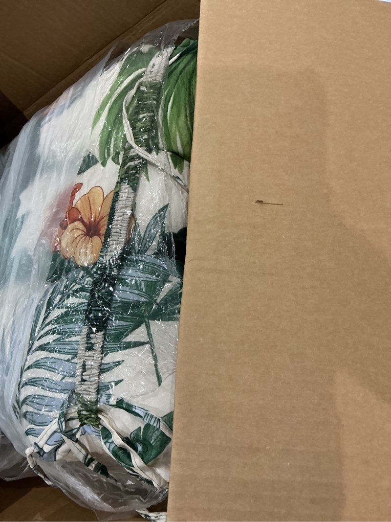 Condition photo showing Good Condition for outdoor chair cushions waterproof floral tufted lawn wicker chair cushion for patio furniture indoor rocking chair pad 41.7"*20.8"*3.5" hawaii hawaii 41.7"*20.8"