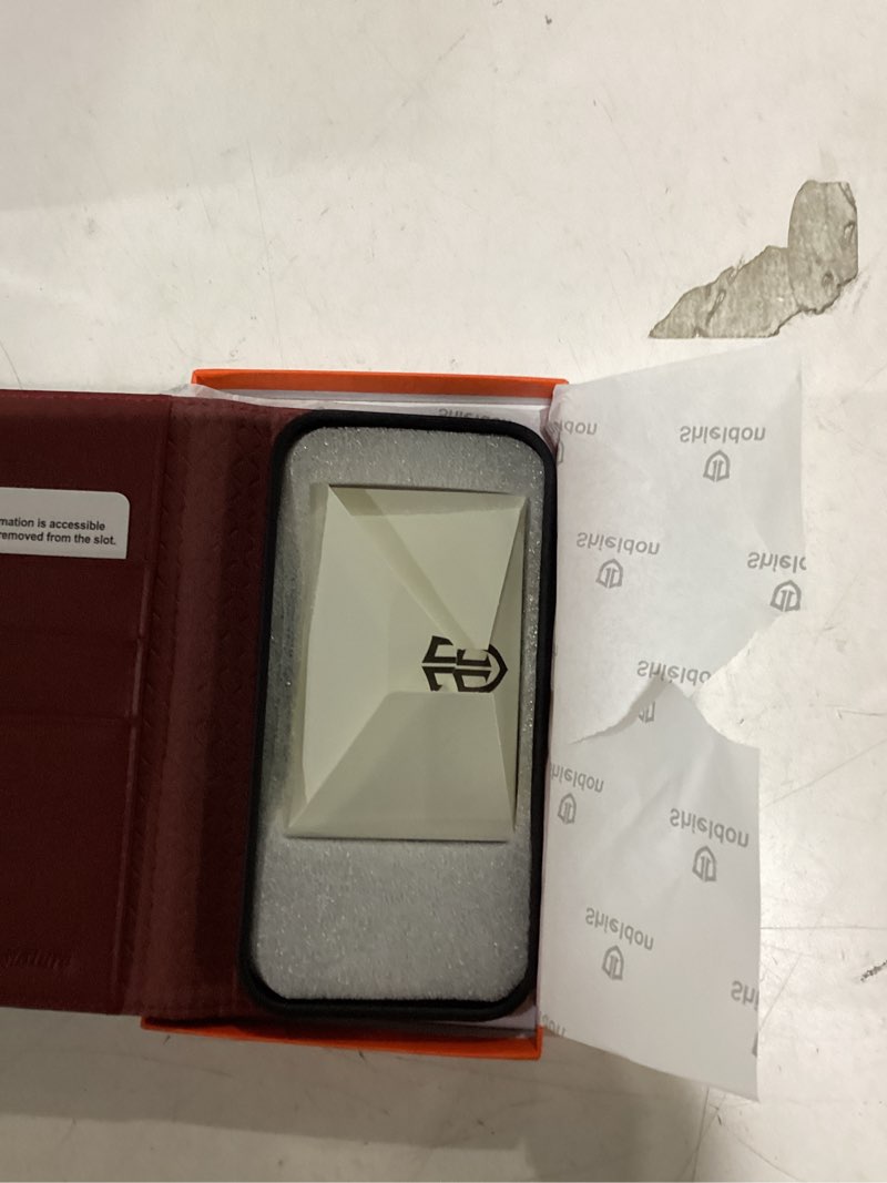 Condition photo showing New/Like New for SHIELDON Genuine Leather Case Wallet for iPhone 17 Pro 5G 6.3" | RFID Blocking Credit Card Holder | 