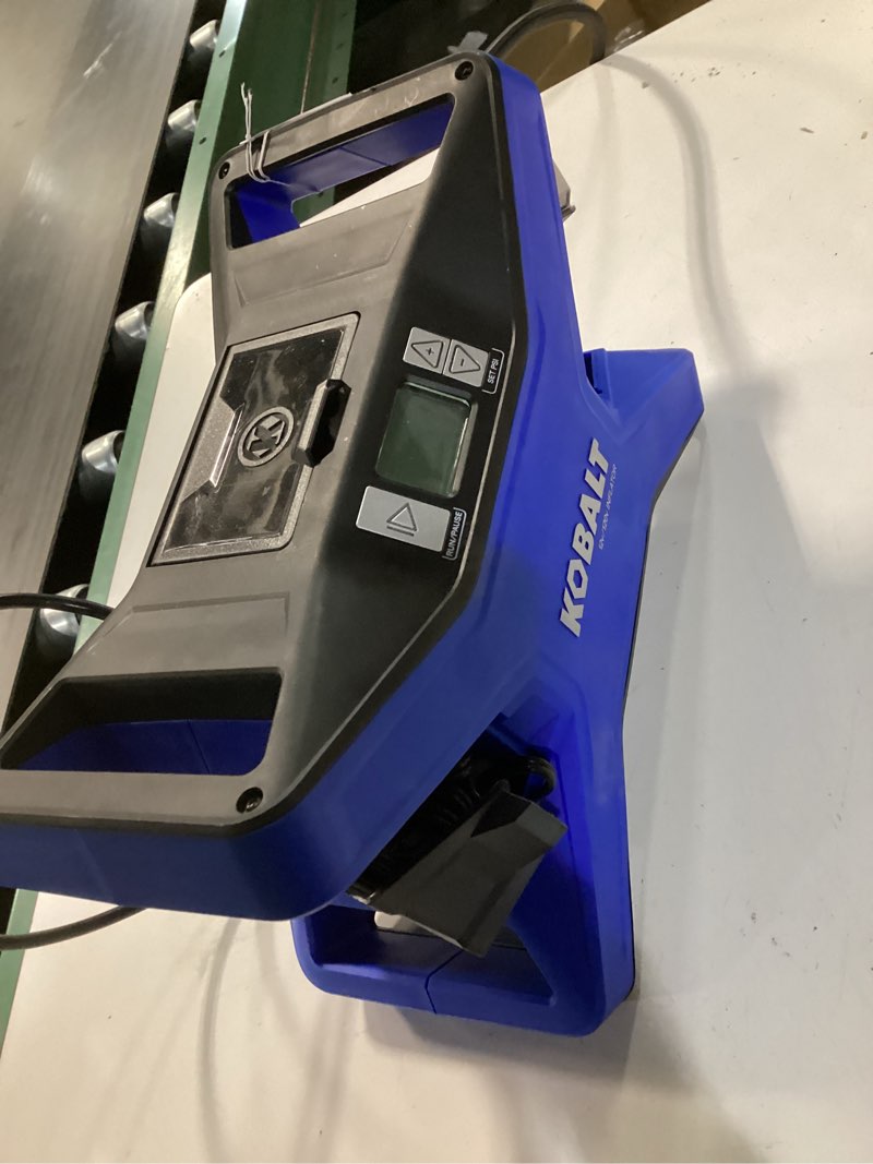 Condition photo showing As Is for Kobalt 12-Volt Multi-Purpose Portable Car Sport Air Inflator