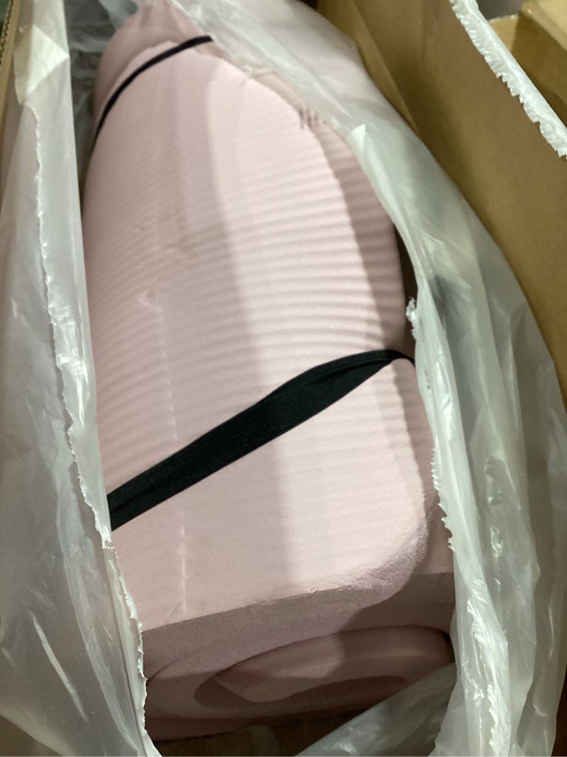 Condition photo showing Good Condition for amazon basics extra thick exercise yoga mat with carrying strap rose 1-inch