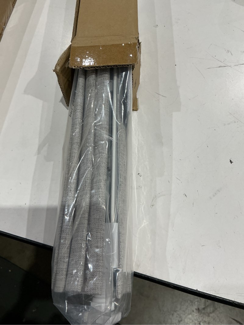 Condition photo showing Good Condition for lazblinds no tools no drill cordless roman shades for windows, blackout thermal insulated uv blocking window blinds, room darkening fabric blinds for indoor windows, 22'' w x 48'' h, grey blackout - grey 22" w x 48" h
