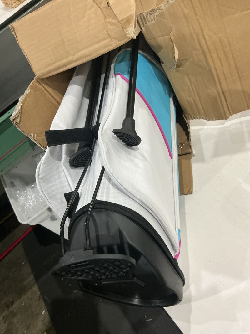 Condition photo showing As Is for golf stand bag 