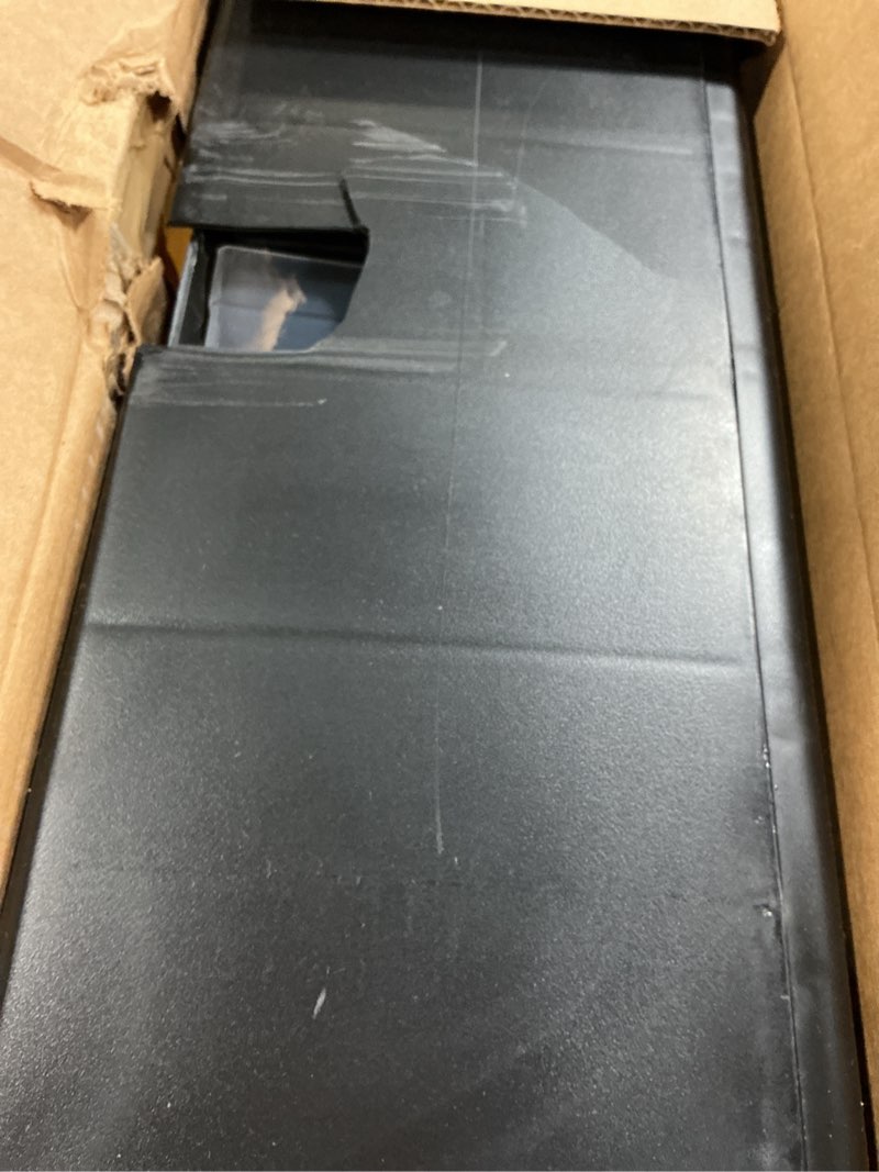 Condition photo showing As Is for Akro-Mils 64-Drawer Plastic Drawer Storage Cabinet for Garage Organization, Bead Organizer, Building Bricks Storage, Teacher Toolbox, Makeup Organizer, 20-Inch W x 6-Inch D x 16-Inch H, 10764 Black 64 Drawer