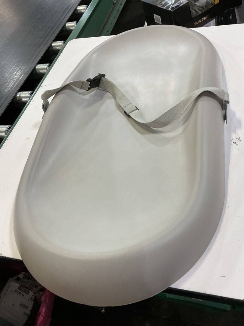 Condition photo showing Good Condition for mallify wipe-clean changing pad, waterproof & wipeable, soft & non-slip diaper adjustable safety belt, changing pad for dresser, changing table
