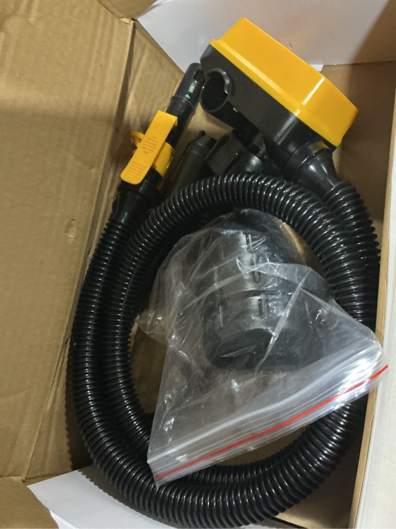 Condition photo showing Good Condition for diytoolifz cordless fuel transfer pump with auto-stop, 3.2 gpm flow portable fuel pump compatible with dewalt 20v & milwaukee 18v batteries, with 51'' hose, 3 adapters for diesel, gasoline (bare tool) yellow